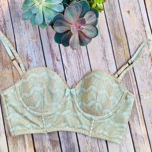 Anthropologie Eloise longline bra 34B